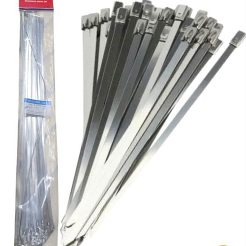 Stainless steel metal tie wraps 4.6x500mm, pack of 50