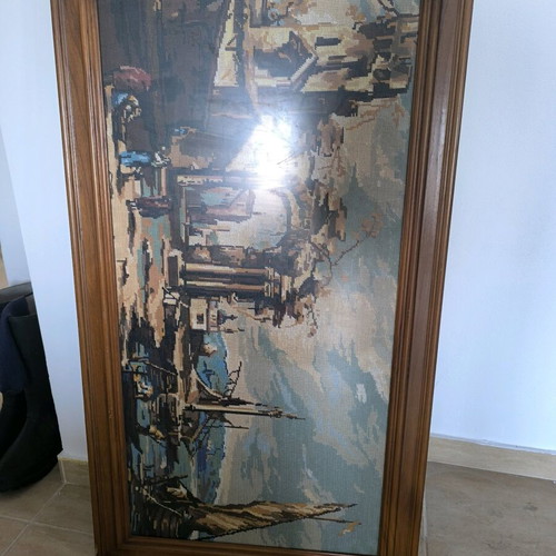Embroidered painting new 1.12x0.64 meters