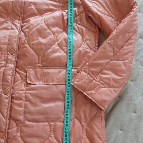 Quilted women's light jacket new, coral, size 42/44