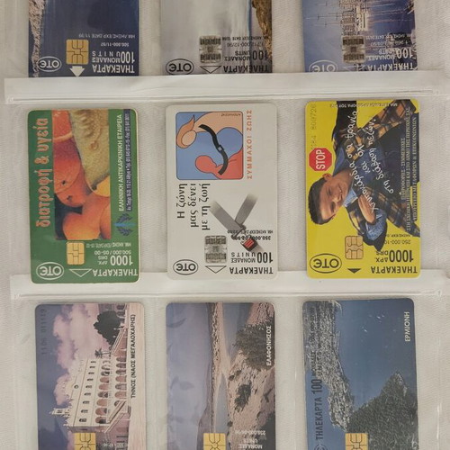 Ote phone card collection used, 34 rare cards from the 90s