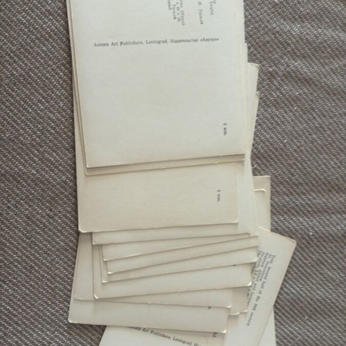 Hermitage vintage postcards set of 15 like new, 60s-70s