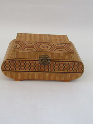 Antique jewelry box used, jewelry case, women's
