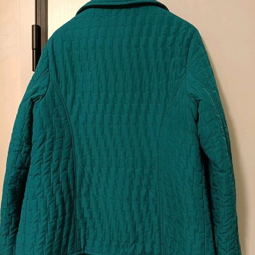 Quilted women's jacket like new, intense petrol color