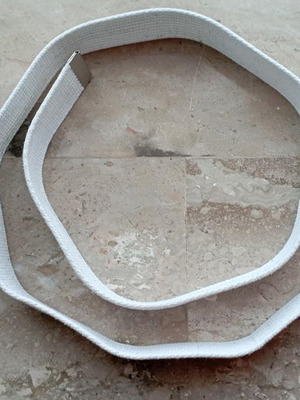 Ζώνη 'Ασπρη River Island - Μήκος: 115cm (109 μεχρι το κούμπωμα)