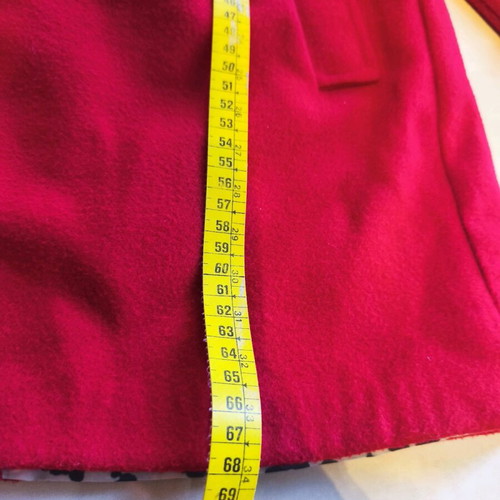 Red coat with satin lining like new