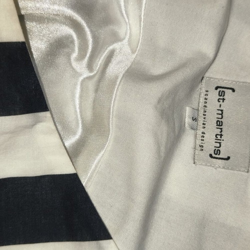 St Martins cotton striped skirt size S used, black and white