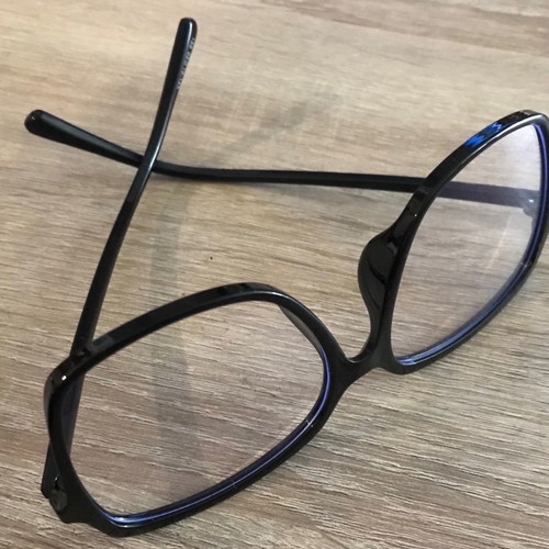 Glasses new, black with anti-blue protection
