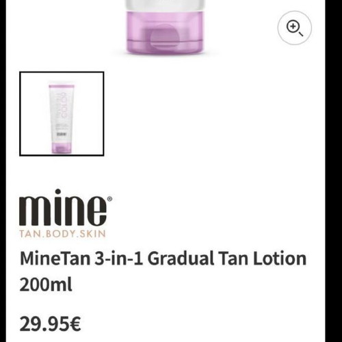 Mine Tan tanning cream new