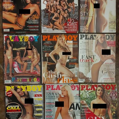 Playboy magazine collection like new, 75 issues plus Maxim, Nitro, Penthouse
