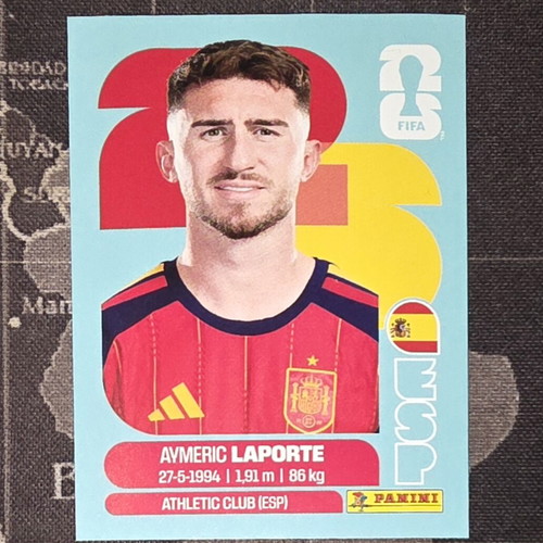 Panini Fifa World Cup 2026 Aymeric Laporte sticker new, Spain team
