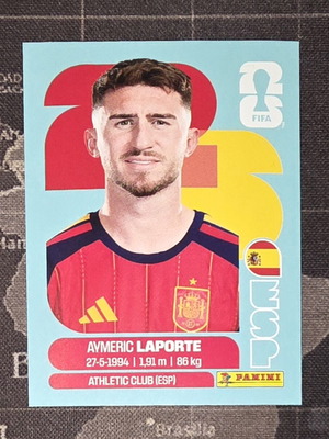 Panini Fifa World Cup 2026 Aymeric Laporte sticker new, Spain team