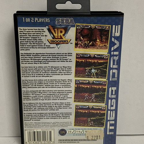 Saban's VR Troopers Sega Mega Drive game PAL CIB