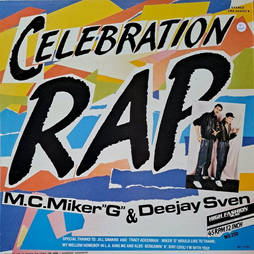 Vinyl 12" 45 RPM Maxi Single M.C.Miker "G" & Deejay Sven Celebration like new