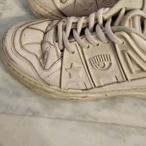 Chiara Ferragni CF-1 pink sneakers used, size 38
