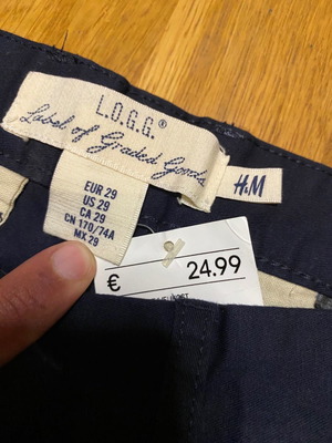 H&M pants new, blue, size S