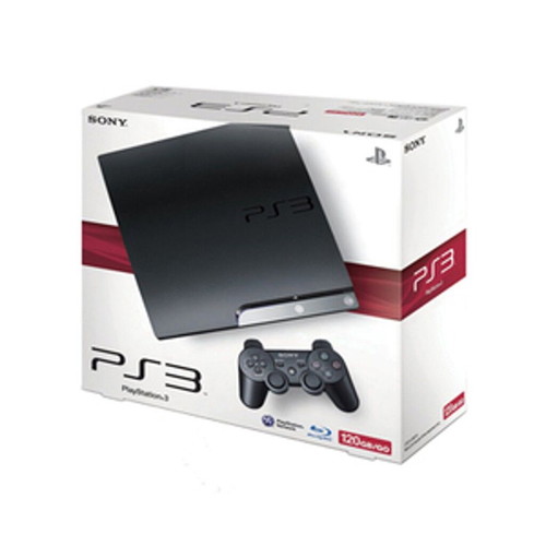 Sony Playstation 3 Slim console black 120GB used, box only