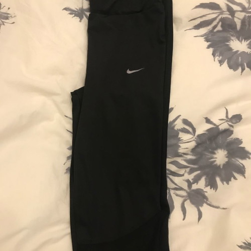 Women's leggings with mesh used, size medium, black
