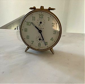 Πωλείται ρολόι -ξυπνητηρι παλιό αντίκα μάρκας WEHRLE