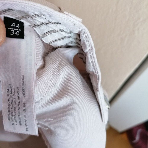 Massimo Dutti summer jeans new, size L, ecru with pink tone