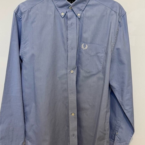 Fred Perry shirt like new, medium, blue turquoise