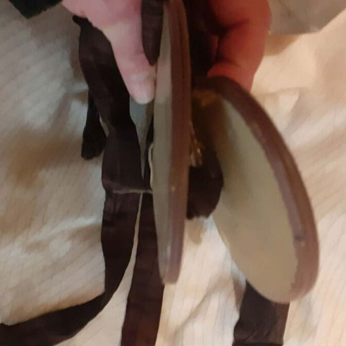 Gladiator sandals like new, brown with gold details, size 39