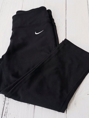 Nike Dri-Fit XS black capri leggings with internal pocket for tall