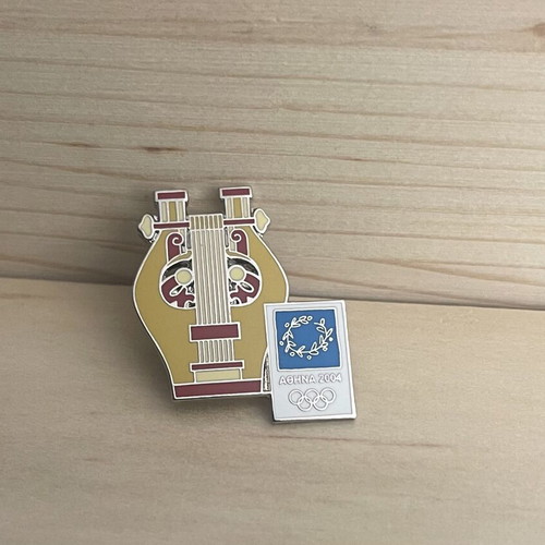 Athens 2004 Olympic Games Collectible Pin Lyra enamel finish like new