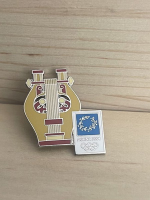 Athens 2004 Olympic Games Collectible Pin Lyra enamel finish like new