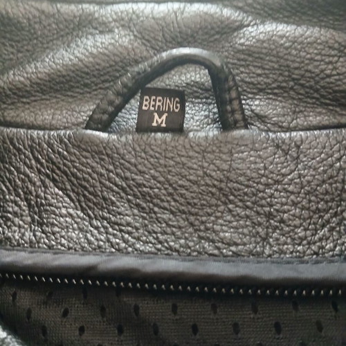 Bering leather jacket used, black, size M