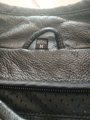 Bering leather jacket used, black, size M
