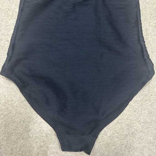 Esmara women's black one-piece swimsuit like new, ribbed fabric