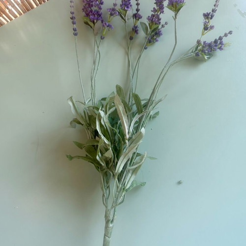 Artificial lavender flowers, set of 2 bunches