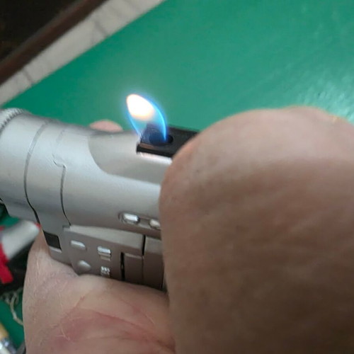 Set of 5 gas butane lighters in unusual styles
