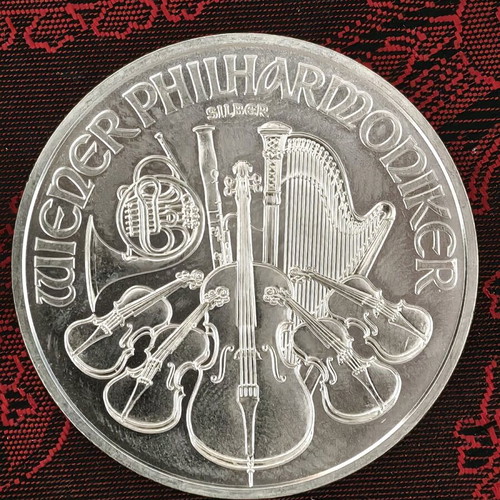 Silver coin 1 oz .999 used, random year