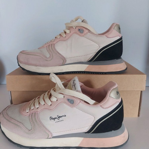 Pepe Jeans sneakers used, size 37, pink sports shoes