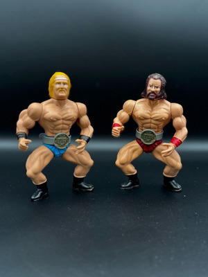 Wrestler Vintage 1980s Figure Set of 2 Like New