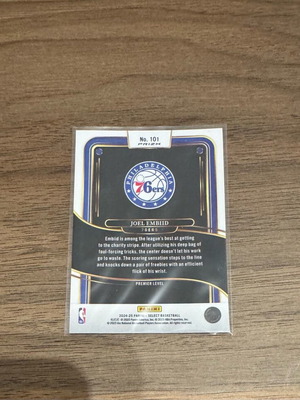 2024-25 Panini Select Basketball Joel Embiid Prizm card like new
