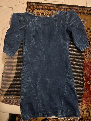 Denim dress s/m used, blue