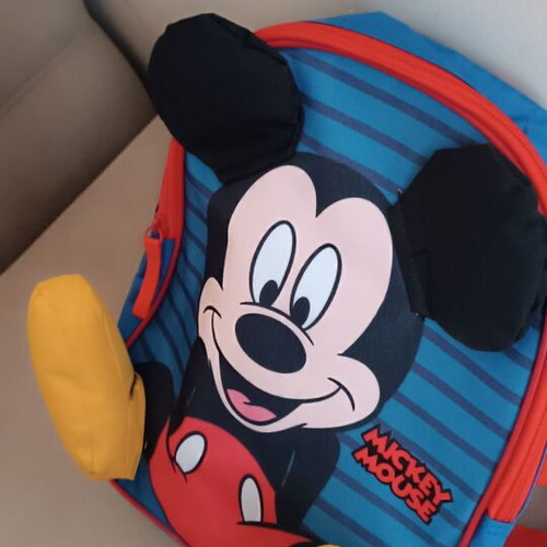 Mickey Mouse toddler bag used with 3D ears and feet