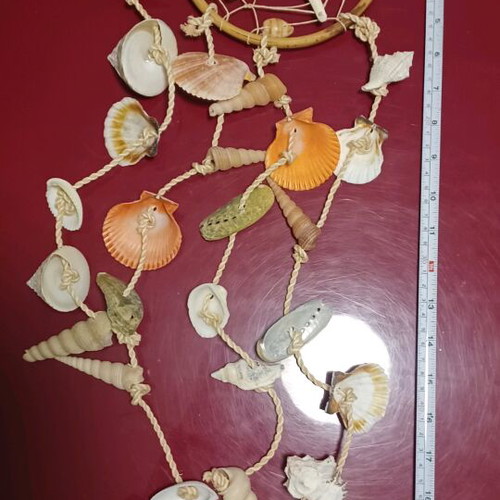 Decorative hanging with shells new, length about 50 cm