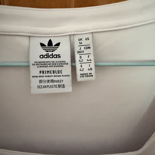 Adidas crop top new, white, sizes L and XL