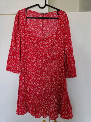 Floral dress Zara like new, red, size S