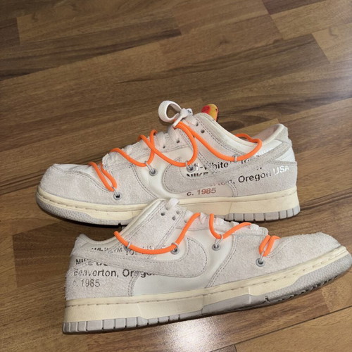 Nike X Off-White Dunk Low sneakers size 42 used, no box