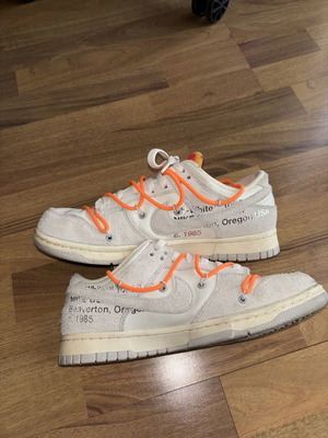 Nike X Off-White Dunk Low sneakers size 42 used, no box