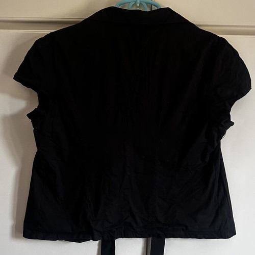Raxevsky black short-sleeve bolero jacket XL