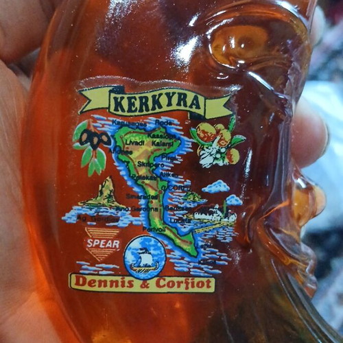 Collectible Glass Bottle "Misofergaro" Dennis & Corfiot vintage decorative