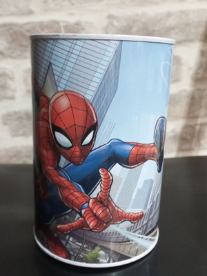 Spiderman metal piggy bank like new