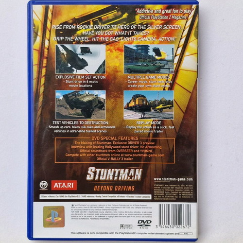 Stuntman Sony PlayStation 2 PS2 like new game with poster