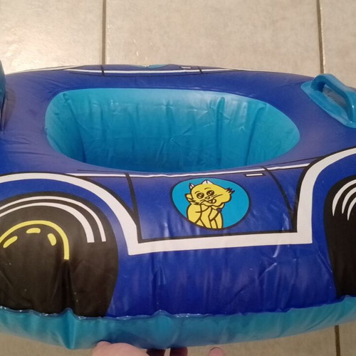 Baby inflatable float like new with cat design