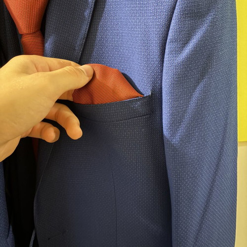 Massimo Rossi men's suit, blue, size 48